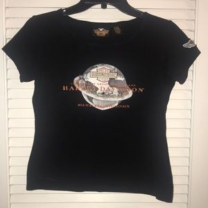 Harley Davison 100th anniversary soft stretchy T